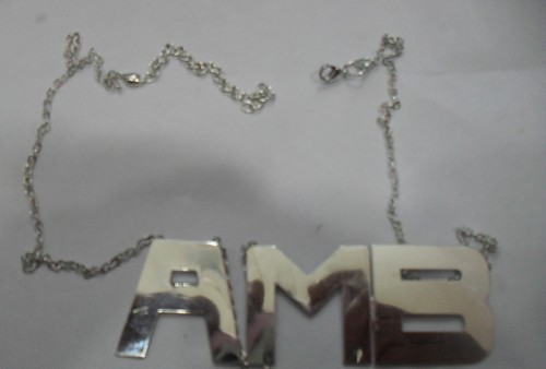Necklace with initial - necklace, 3