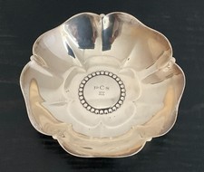 Tiffany & Co Vintage Argento Sterling Petalo Fiore Fiori Ciotola Classico Multiuso