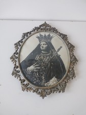 Quadro Antica Immagine Sacra Madonna 30x23 - Senza Luce