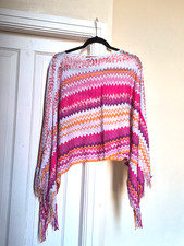 Poncho estivo Missoni zig zag