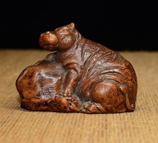 Ornamento rinoceronte in legno