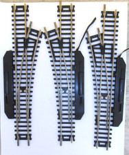 MEHANO HO SLOVENIA "TRIS DI SCAMBI ELETTRICI SX DX " COMPATIBILI LIMA,RR,ROCO