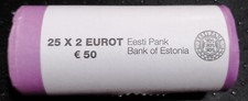 MONETA 2 EURO  EESTI - ESTONIA- emissione   2011 25 PEZZI ROTOLINO