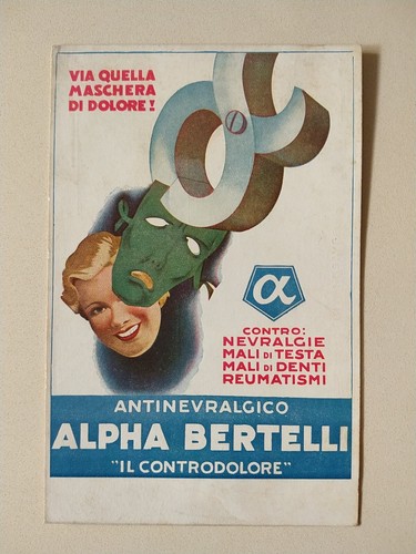 Cartolina pubblicitaria alpha - cartolina,