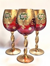 Set of 3 glasses by L. Nason 