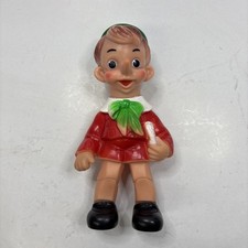 Pinocchio burattino Gomma plastica 1960 Ledra Ledraplastic elefantino Vintage 26