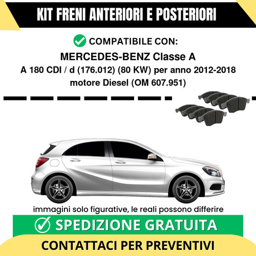 Pastiglie freno ant post - +,
