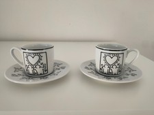 Set Rarissimo 2 Tazzine da Caffè con Piattini – Keith Haring x Konitz