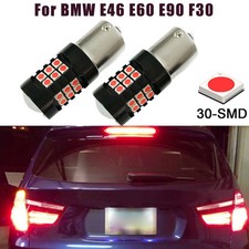 For E46 E60 E90 F30,LED Rosso 30SMD Strobo Lampeggiante Freno Coda Lampada
