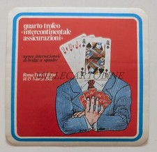 QUARTO TROFEO INTERCONTINENTALE ASSICURAZIONI BRIDGE A SQUADRE ROMA 1981 Adesivo