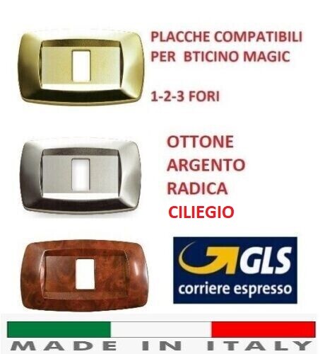 Placca ottone argento radica - placca, ottone-argento-radica