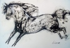 Quadro "Cavallo" carta 44 x 63