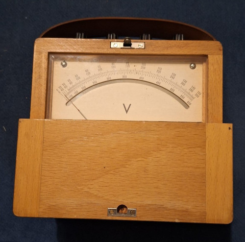 Voltmetro legno collezione - in,