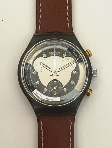 Swatch chrono scm 102 jet - jet, lag