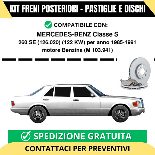 Kit freni posteriori - kit,