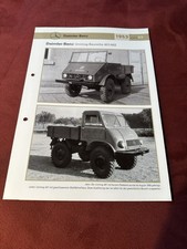 Brochure Daimler Benz Unimog