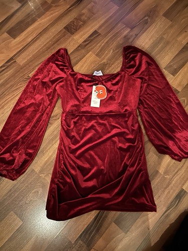 Mini abito rosso scuro - rosso,