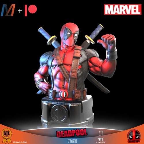 Deadpool busto marvel - -,