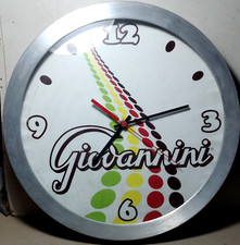 OROLOGIO DA PARETE PUBBLICITARIO CAFFE' GIOVANNINI ANNI 70