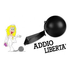 PALLA AL PIEDE SPOSI ADDIO LIBERTÀ ADDIO AL NUBILATO CELIBATO SCHERZO SEXY ADULT