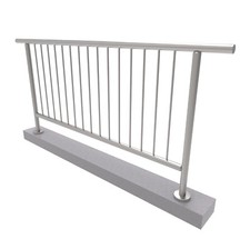 Ringhiere Acciaio Inox Verticale Reling Balaustra Set Terrazza Balcone V2A