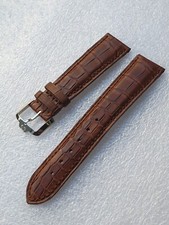 Cinturino/fibbia Paul Picot Alligator ansa 21 mm NOS per orologi di lusso