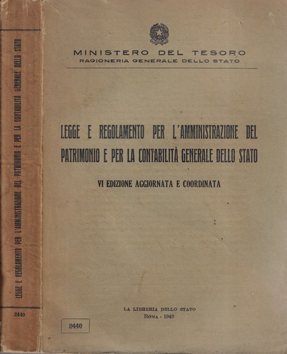Legge regolamento per - e,