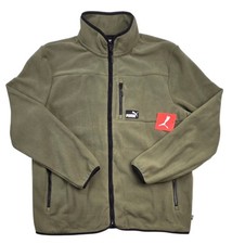 Puma Polar Fleece Colorblocked giacca full zip oliva uomo grande manica lunga 80€