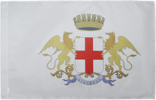 BANDIERA CITTÀ DI GENOVA CON