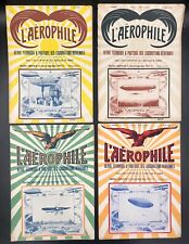 L'AEROPHILE. Annata completa 1909. AVIAZIONE DIRIGIBILI AEREI ALIANTI AEROSTATI