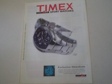 advertising Pubblicità 2004 OROLOGIO TIMEX IRONMAN INDIGLO WR100M