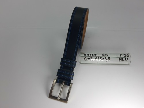 Cintura unisex pelle blu - cintura,