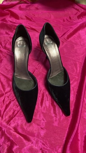 Scarpe decoltè velluto nero