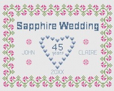 Punto croce matrimonio - punto,