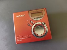 Sony MD Walkman MZ-N510 TYPE-S (100% working play/rec/erase) minidisc red color