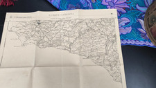 Ww2 1943 Sicily Husky Operation Original Italian Map Santa Croce Camerina 