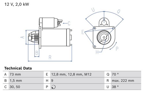 Motorino avviamento bosch - avviamento,
