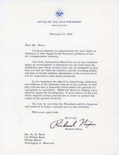Richard nixon lettera - nixon,