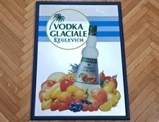 QUADRO SPECCHIO PUBBLICITARIO-VODKA KEGLEVICH-MIRROR PAINTING PICTURES-VINTAGE