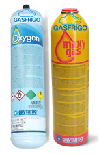 1 BOMBOLA OSSIGENO 1 LT. + 1 BOMBOLA MAXY GAS 350 gr PER SALDATURA TURBO SET 90