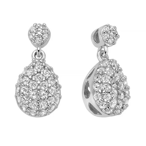 Orecchini miluna donna argento - orecchini,