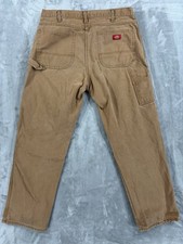 Pantalone Dickies uomo 36x32 tela d'anatra falegname relax martello passante abbigliamento da lavoro