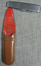 Coltello vintage SOLINGEN JAHENCKELS FRIODUR Germania custodia in pelle originale