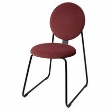 SEDIA IKEA MÅNHULT COLORE NERO/HAKEBO ROSSO INTENSO [NUOVA]