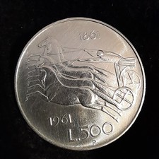 500 lire argento - 500, centenario