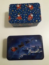 SCATOLE IN LATTA VINTAGE DA COLLEZIONE- tema natalizio