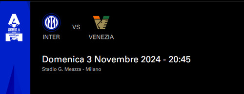 Biglietti inter venezia - biglietti,