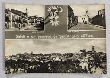 cartolina avellino sant'angelo all'esca saluti vedute viaggiata 1961 formato gra