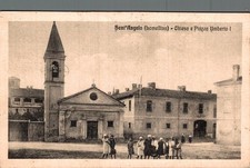 Pavia Sant'Angelo lomellina Chiesa piazza, lieve piega F. piccolo  spedita
