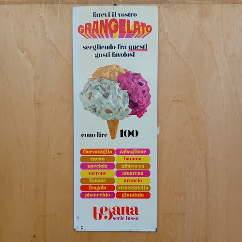 Insegna tabella gelati besana - tabella,